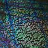 90 Pre Made Etched Pattern #001 Doodles, Pixie Stix Mixture on Black Glass