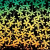 90 Pre Made Etched Pattern #164 Flower Vail, RB2 Dichroic on Thin Black Glass