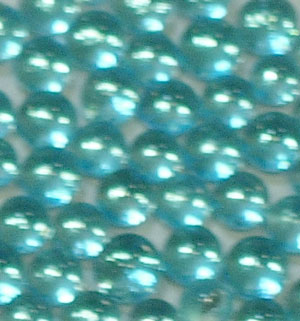 96 COE Fused Dichro Dot Jewels Red Silver on Aqua
