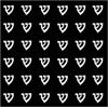 96 Etched Pattern Judaic Shin on Thin