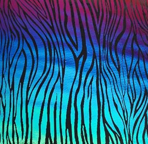 90 Pre Made Etched Pattern #138 Wood Grain, RB2 Dichroic on Thin Black Glass