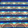 90 Pre Made Etched Pattern #139 Florida Fans, RBA Salmon Dichroic on Thin Black Glass