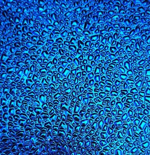 90 Pink Teal Dichroic on Dew Drop Thin Glass