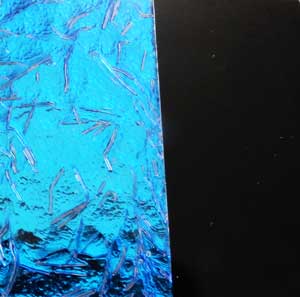 90 Specialty P-Teal Dichroic on White Bits Glass