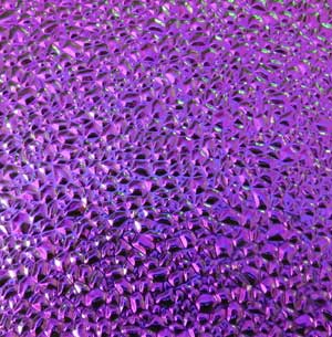 96 Crinklized Purple Dichroic on Dew Drop Thin Glass