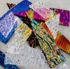 90 Dichroic Glass Scrap Pack All Thick Mostly Uroboros Ripple