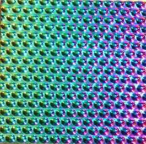 96 Rainbow 2 Dichroic on Radium Thin Glass